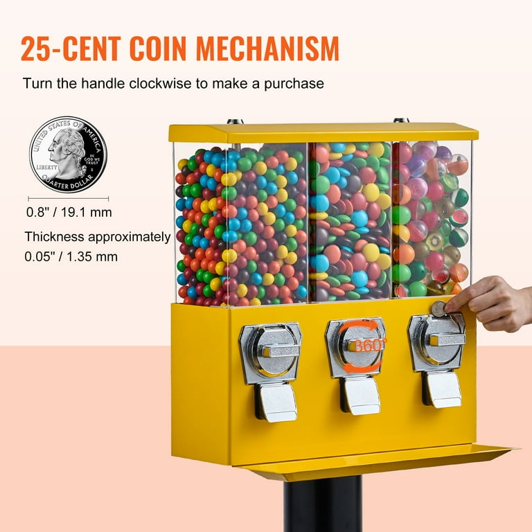 KFFKFF Gumball Machine, A Vintage Coin-Operated Candy
