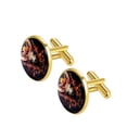 thumbnail image 2 of Floral Animal Elegant Stainless Steel Cufflinks for Men - for Formal Attire, Made for Any Occasion, 2 of 6