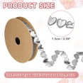 thumbnail image 2 of Uxcell Love Heart Ribbon (1 Inch x 10 Yards) - Embossing Heart Curling Ribbon, for DIY Crafts Valentine's Day Wedding Party Gift Wrapping Decor, Silver, 2 of 7