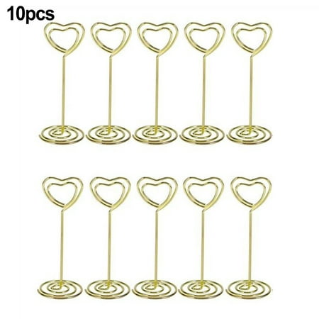 

10X Table Number Stands Number Card Holders Clip Table Photo Stand Wedding Decor