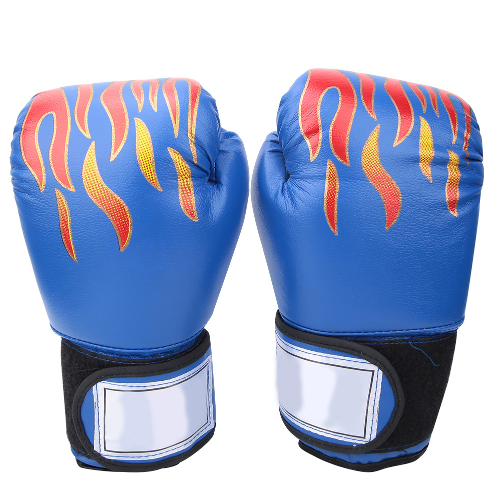 Adults Punching Gloves, Boxing Gloves 1 Pair Flame Pattern For Training