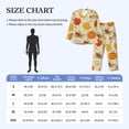 thumbnail image 4 of Lsque Rustic Harvest Time Pattern Long Sleeve Pajama Set for Men - Soft 2-Piece Sleepwear and Loungewear Set with Pockets, Comfy Nightwear-Medium, 4 of 7