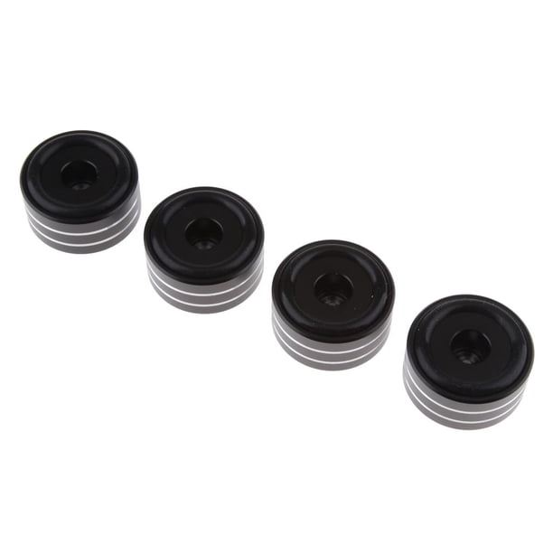 4pcs Aislamiento Reproductor CD Pies Pad Soporte para Amplificador, 40 x 20mm Negro