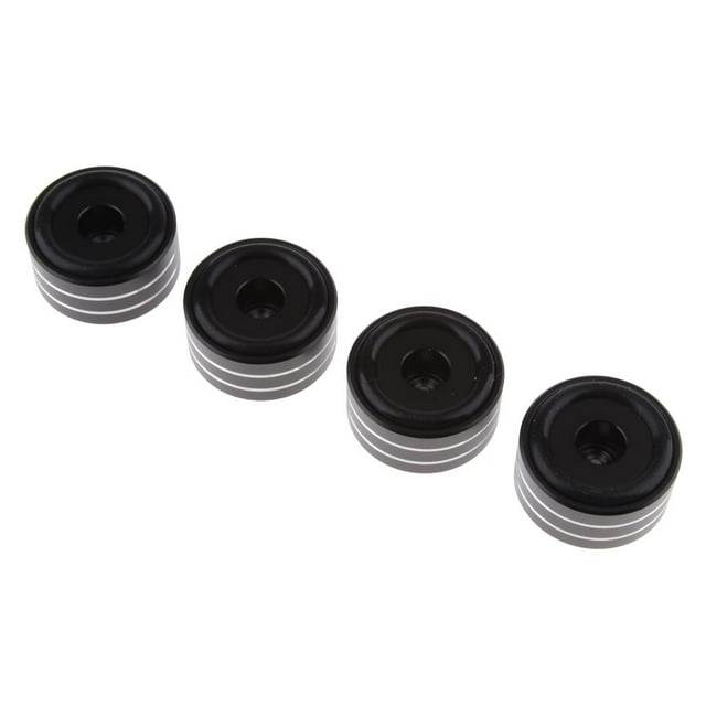 MERIGLARE Amplificateur Audio Haut-Parleur Pieds Pointes Tapis pour Machine Informatique Coussinets Noir