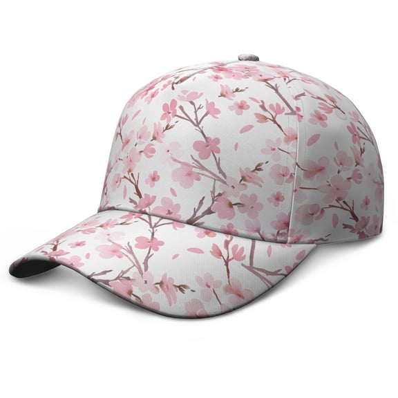 Rustic Bloom Baseball Cap – Vintage Floral Dad Hat with Artistic Country Garden and Watercolor Wildflower Pattern, Comfortable Adjustable Closure