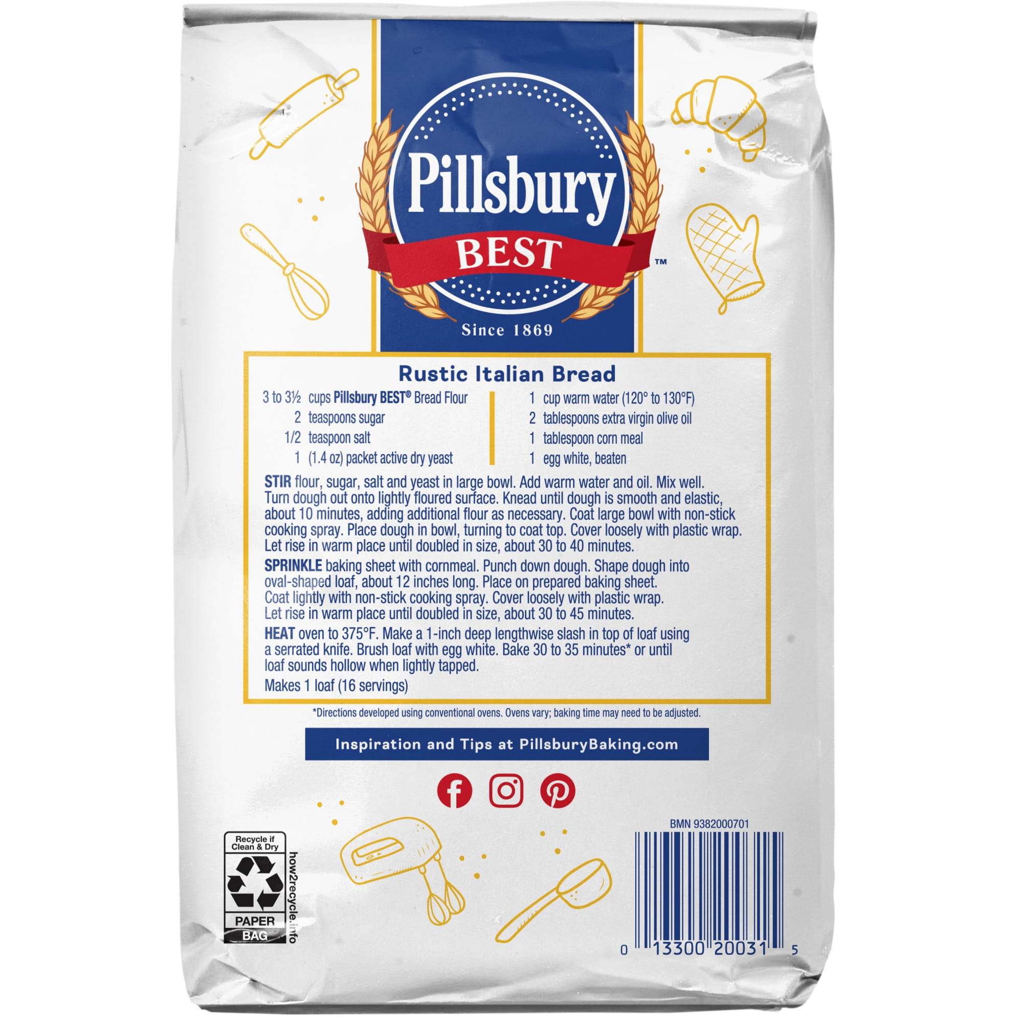 Pillsbury Best Bread Flour, 5 Lb Bag