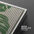 thumbnail image 4 of IDEA4WALL Framed Canvas Print Wall Art Set Mid-Century Jungle Monstera Palm Landscape Digital Art Decorative Bohemian Colorful Chic Artwork for Living Room, Bedroom, Office - 16"x24"x2 White, 4 of 5