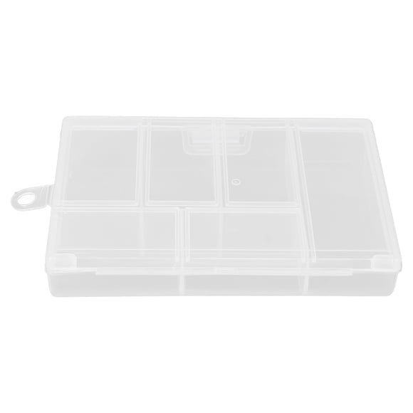 Organizador de Joyero ANGGREK Caja Organizadora de Plástico Transparente con 6 Rejillas