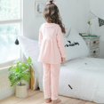 thumbnail image 3 of Ropa de casa de lana Coral para otoño e invierno, pijama de franela cálida de manga larga, conjunto de ropa de dormir con estampado bonito para niña, regalo de Navidad, 3 of 4