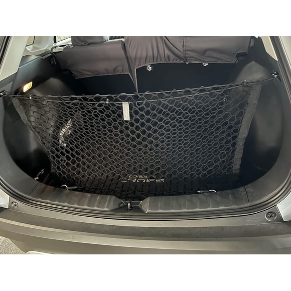 Filet de Coffre Élastique Style Enveloppe pour Toyota Corolla Cross 2022-2025 - Organisateur de Coffre et Rangement Premium - Filet de Bagage pour Crossover - Meilleur Organisateur de Voiture
