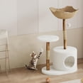 thumbnail image 1 of Bingirl Luxury 46in Modern Cat Tree for Large Cats: Wood Tower with Scratching Posts & Flower Platforms - Perfect Gift for Cat Lovers, 1 of 7