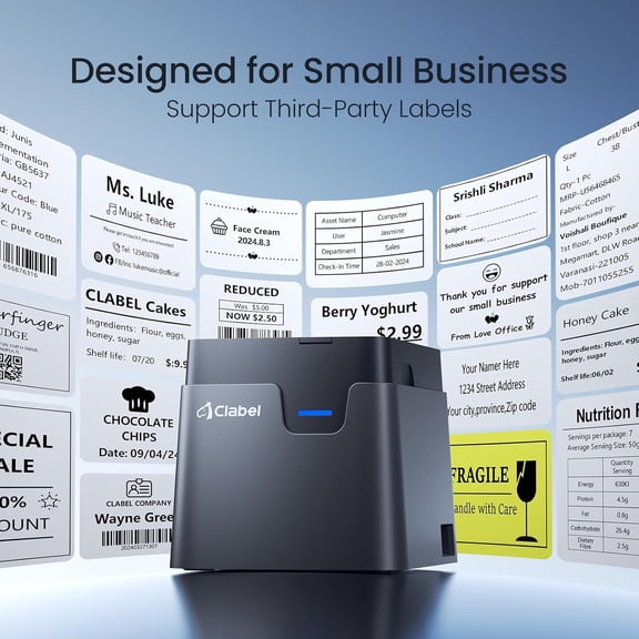 Desk  Barcode Label Printer: 221D Label Maker with Direct Thermal Printing, 2 Inch Print Width for Barcodes Address Office Warehouse with 1 Roll Label