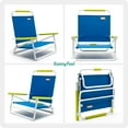 thumbnail image 6 of Sunnyfeel Lightweight Beach Chair with Armrest, Navy Blue, 6 of 7