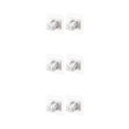 thumbnail image 1 of Billuyoard 2 piezas de soporte de barra de cortina autoadhesivo de plástico para pared, cocina, hogar, blanco Type1, 1 of 6