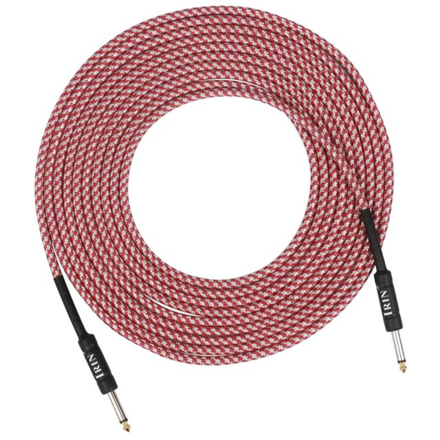 Cable de Instrumento Sunnimix de 1/4 Pulgadas para Partes Guitarra Eléctrica Rosado 612x0.6cm