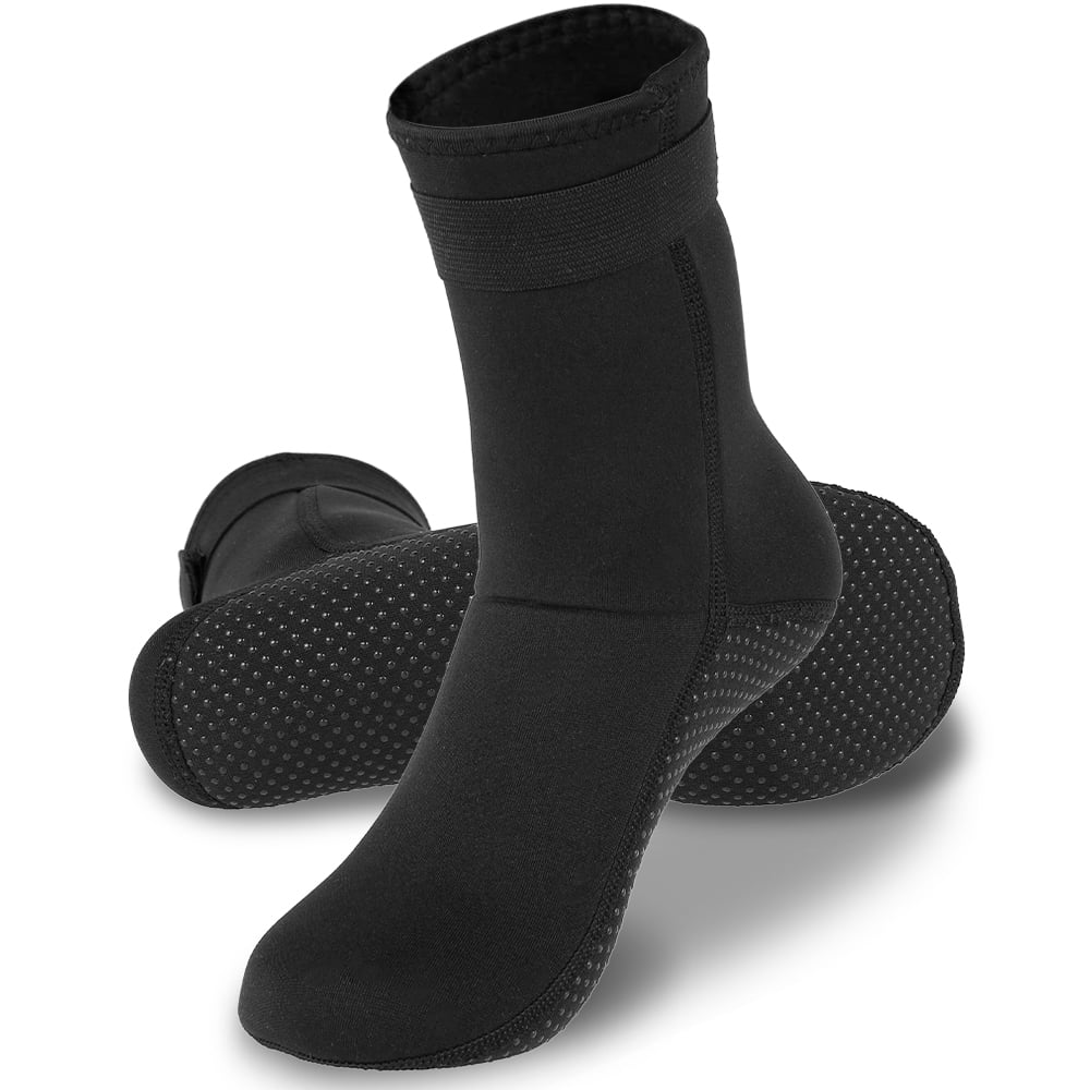 3MM Neoprene Diving Socks Wetsuit Socks Diving Kayak Waterproof Warm Sock Black 