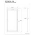thumbnail image 2 of Kingston Brass Edenscape SCC8291 Pedestal X Style Steel Construction Towel Rack, Polished Chrome, 2 of 2