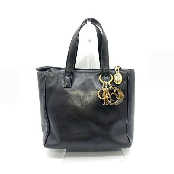 Pre-Owned Christian Dior handbag in black leather