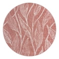 thumbnail image 6 of Unique Loom Outdoor Botanical Collection Area Rug - Leaf (10' 8" Round Rust Red/Gray), 6 of 6