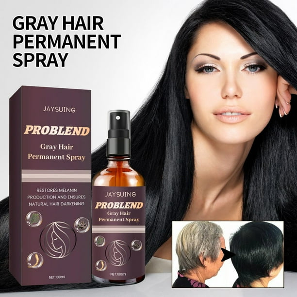 Salud y belleza, Herramientas de belleza, Herramientas para teñir el cabello, Herramientas para teñir el cabello, Spray permanente para canas, Spray para convertir las canas en cabello (100 ml), De bl