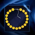 thumbnail image 2 of Collier Perles Perlées Résine Coloré Bleu Marine Jaune Collier Ras-du-Cou Déclaration pour Hommes Femmes Petit Pendentif Collier Pendentif Pierre Collier Colliers et Pendentifs m Colliers Collier de Perles Pendentif, 2 of 4