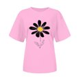 thumbnail image 4 of BUIGTTKLOP T-Shir for Women Short Sleeved Top Round Neck Tshirt Graphic Print Summer Tees 2026, 4 of 8