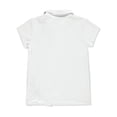 thumbnail image 3 of Nautica Girls' Performance Mesh Twist Polo Color: white Size: 8 - 10, 3 of 3