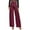 Wine, variant on RYRJJ Women's Wide Leg Palazzo Pants with Pockets Belted High Waist Loose Casual Flowy Long Trousers Business Work Slacks Pants(Black,L)