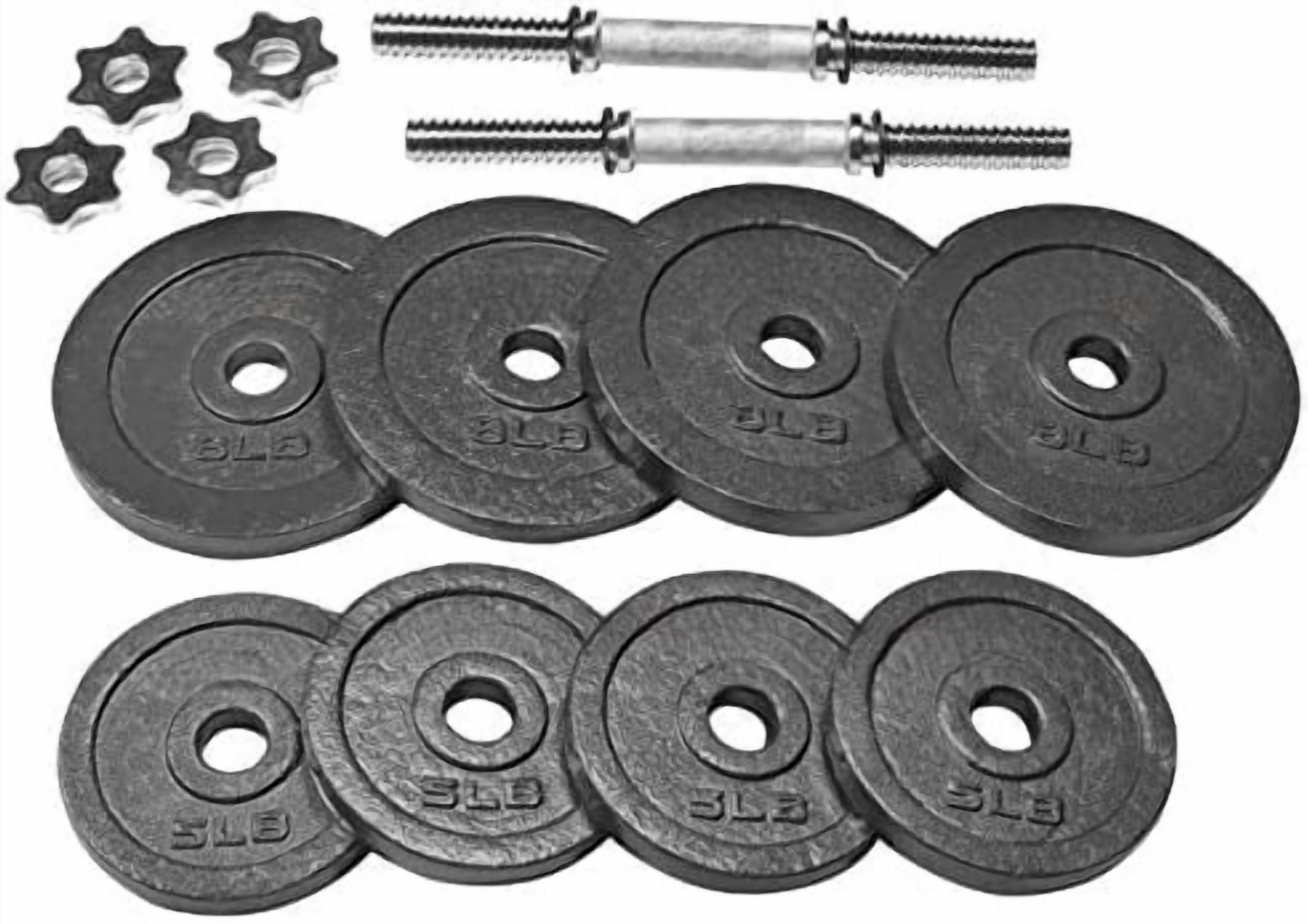 Adjustable Dumbbell Weight Set | Multiple Options Black, 60 LB Pair