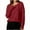 Red, variant on ShiShine Womens Casual Crewneck Sweatshirt Long Sleeve Loose Fit Fall Shirts Tops