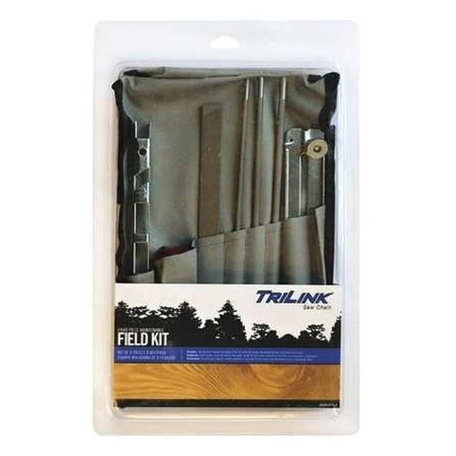 TriLink 8 Piece Chainsaw Blade Sharpening Field Kit with Carry Case