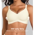 thumbnail image 5 of Daystry Womens Wireless Stripe Bras No Underwire Push Up Bra Comfort Seamless Supportive Full Coverage Everyday Bras without padding, 5 of 11
