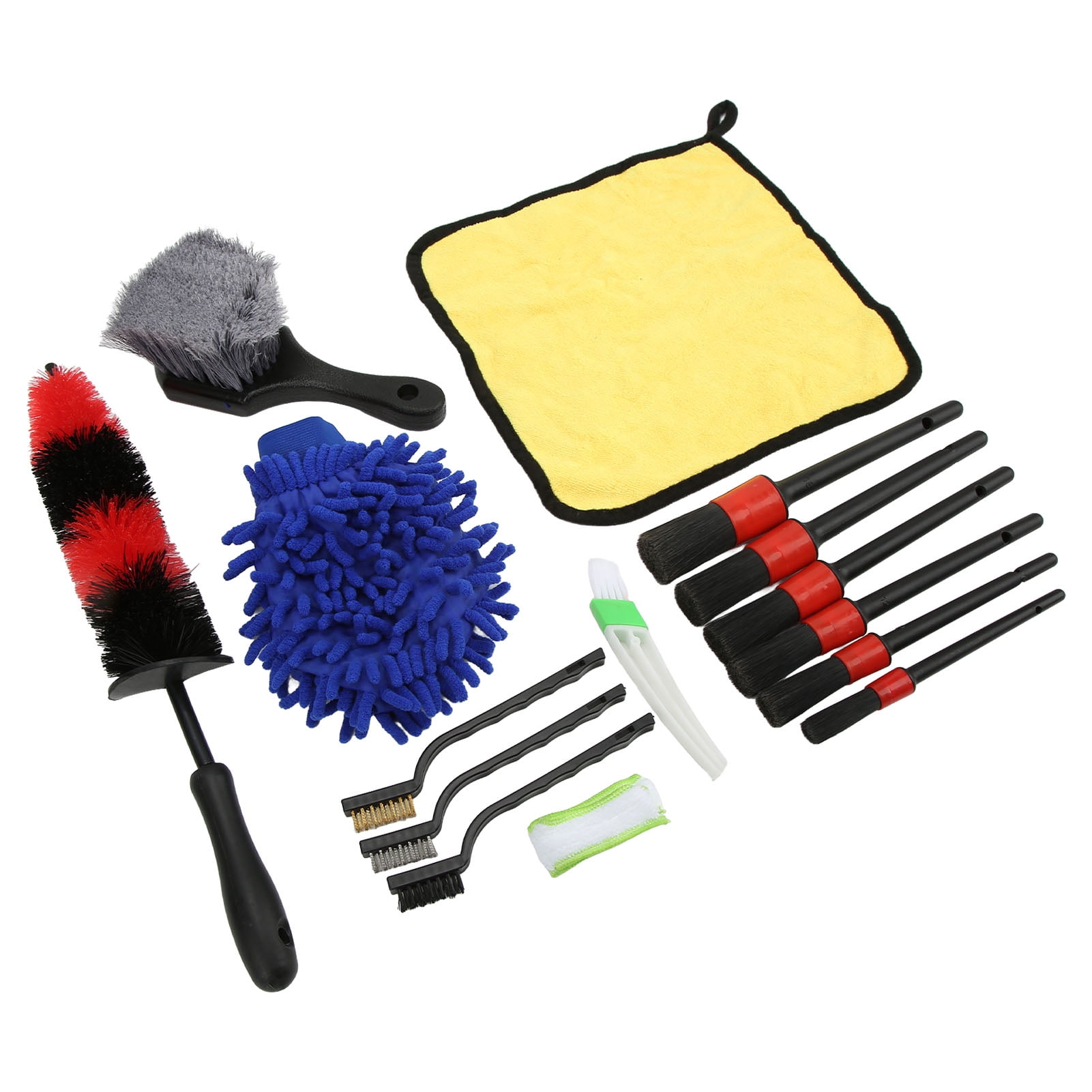 15-Piece Detailing Brush Set for Deep Cleaning Cars, Trucks, Bikes & More Ultimate Car Care Kit