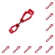 thumbnail image 2 of Riwesomey Glove Grabber Clip Clips antipérdida multipropósito Guantes antideslizantes de plástico Keeper Labor Workers Bomberos Gardens Red Rojo 10piezas, 2 of 6