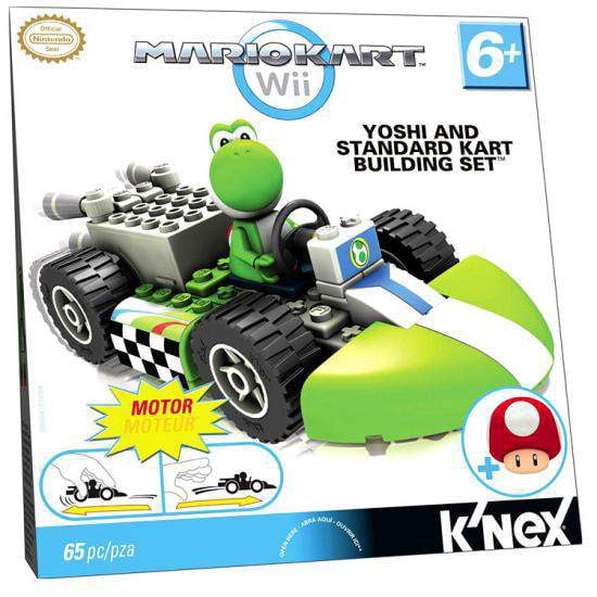 KNEX Luigi Bike Building Set Mario Kart Wii 31 Parts with Ramp