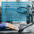 thumbnail image 4 of Rowing Machine Foot Straps for Concept 2 Rower Models D and E - Replacement Fitness Straps for Sunny, 4 of 5