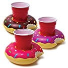 BigMouth Inc. Inflatable Pool Party Beverage Boats, Flowers, 3 Count