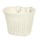thumbnail image 3 of Cesta para bicicleta infantil, cesta para manillar delantero, cesta tejida a mano, cesta portátil para bicicleta Blanco, 3 of 9