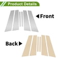 thumbnail image 3 of Moldura de Ventana del Pilar de la Puerta Unique Bargains para BMW 1-Series 2017-2021 Tono Plateado Frontal Trasero Izquierdo Derecho Sticker Antirrayones Cubierta Exterior de Puerta 6 Pcs, 3 of 7