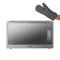 thumbnail image 1 of COMBO Microondas Panasonic NN-ST96LSRPH INVERTER de 62 Litros (2.2ft³ / 1200W) Color: Gris + Guante Cocina., 1 of 9
