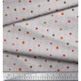 thumbnail image 3 of Soimoi Gray Modal Satin Fabric Fruits & Cookies Food Print Fabric by Yard 42 Inch Wide, 3 of 3