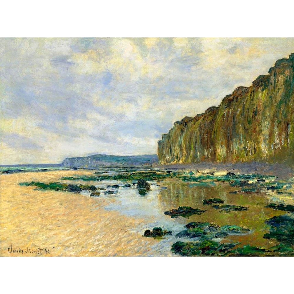 Claude Monet Low Tide At Varengeville-20 Inch By 30 Inch Laminated
