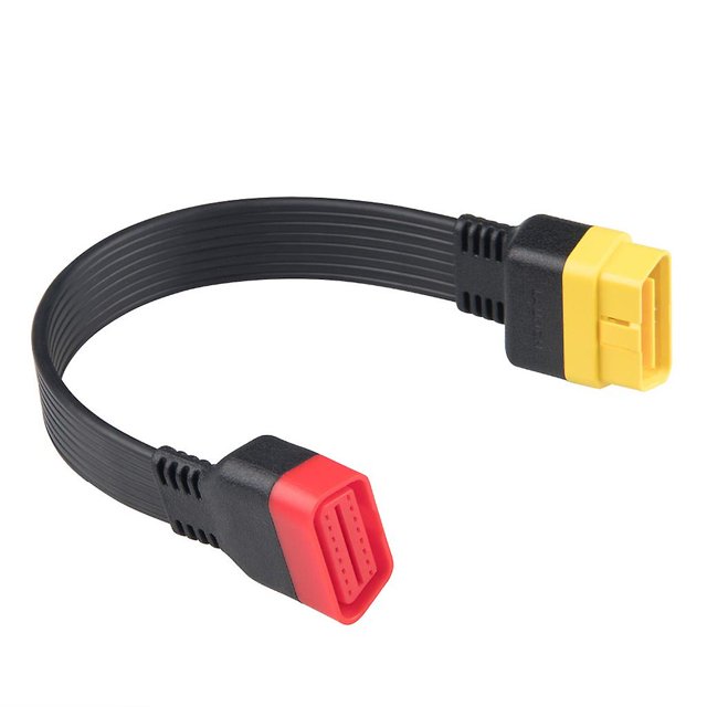 Cable de extensión Obd para coche de 36cm para X431 2 Cable adaptador de diagnóstico Obdii de 16 pines macho a Obd2 hembra conector extendido escáner divisor accesorios para automó