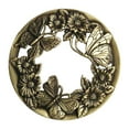 thumbnail image 1 of Velas antiguas de metal, funda para vela, tapa para vela, adorno para vela, accesorios, pantallas Flor de mariposa, 1 of 7