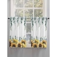 thumbnail image 5 of Sunflower Eucalyptus Living Room Curtains 2 Panel, Farmhouse Weeping Botanical Cafe Window Treatment, Farmhouse Bedroom Bathroom Kitchen Curtains Drapes 104"x45", 5 of 6