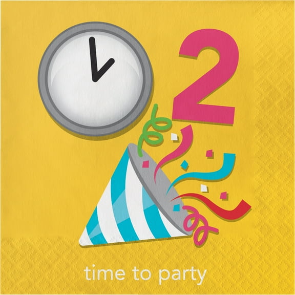 Show Your Emojions Time to Party Napkins, 16 pk