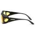 thumbnail image 3 of Polar Optics Sport Unisex FO-030 Square Fits Over Night Drivers Black and Yellow, 3 of 8