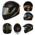 thumbnail image 3 of Casco de moto HAX Obsidian integral con doble visera XXL, 3 of 6