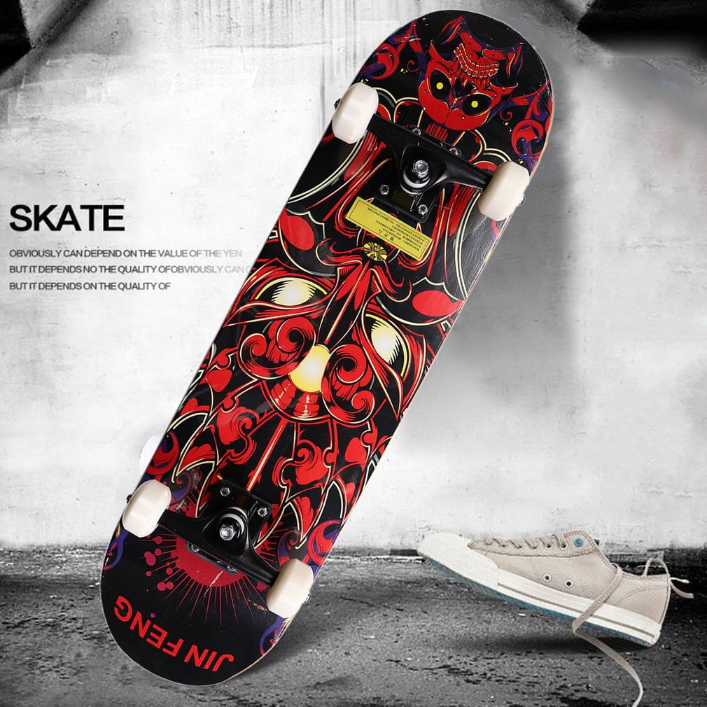 Double Kick Complete Skateboard Cruiser 31" x 8" Concave Deck Long