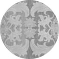 thumbnail image 1 of Ahgly Company Indoor Round Oriental Gray Modern Area Rugs, 5' Round, 1 of 4